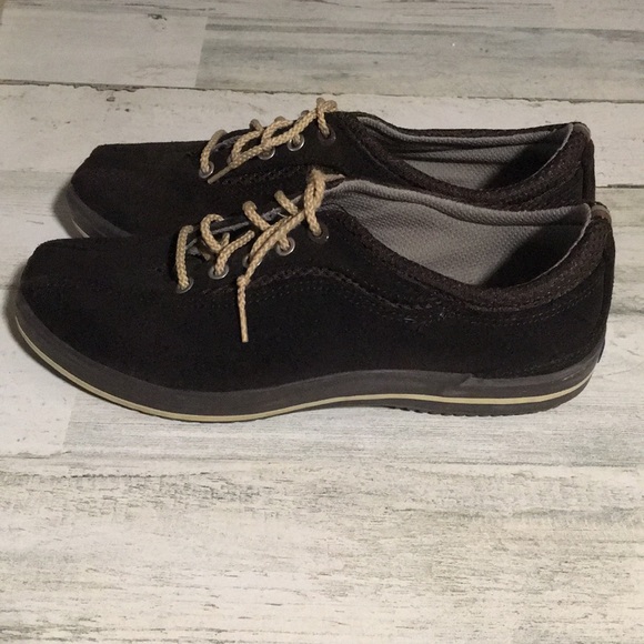 Keds brown suede like lace up loafer type sneakers size 6 1/2 - Picture 2 of 7